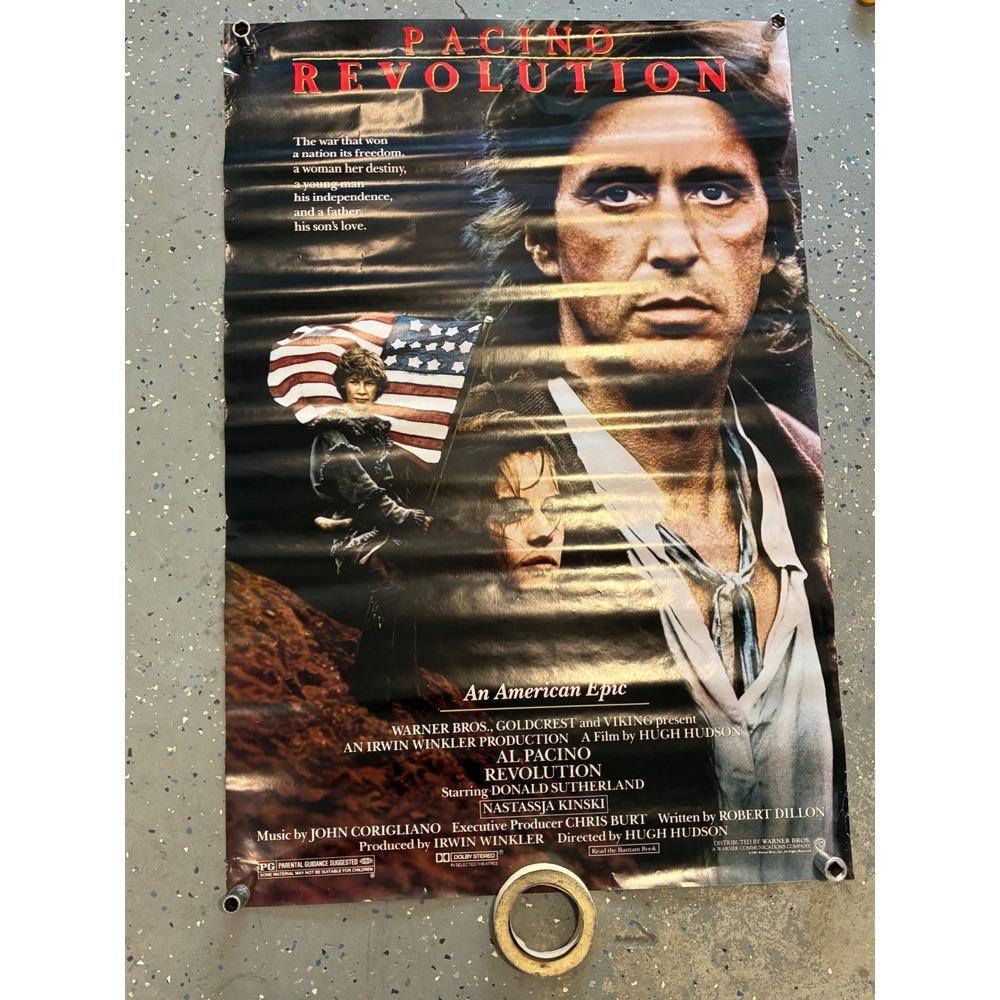 Vintage 1985 Revolution Movie Poster Al Pacino Original Theatrical 27x41 Art